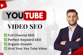 be your youtube channel manager and video SEO expert