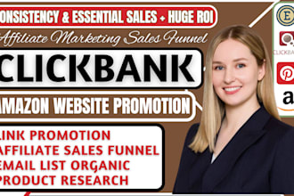 promote clickbank affiliate websites, shopify sales amazon associate sales