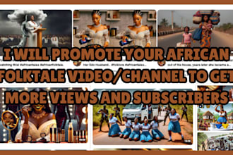 promote your african folktale video or youtube channel to get more audience