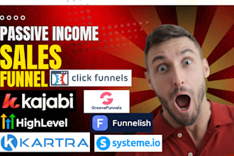 build funnel using clickfunnels groove kartra systeme io ghl landing page design