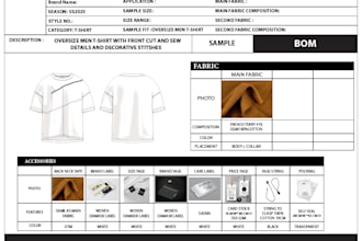 create professional fashion tech packs for apparel production