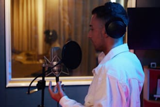 record and mix punk rock pop rnb edm song as amazing male singer