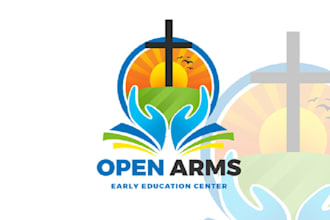 make awesome fast growing childcare center logo