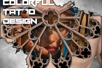 timeless colorful tattoo designs, custom, meaningful, and unique art