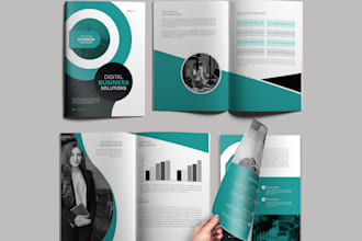 design professional trifold, bifold business brochure design