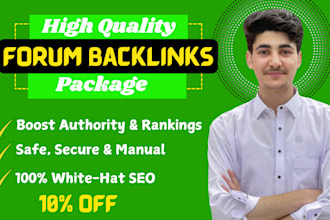 do forum profile and foundation backlinks with white hat SEO