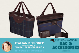 do clo3d bag designs with tech pack