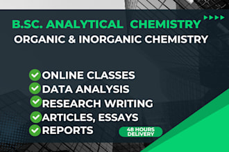 write organic and inorganic chemistry reports