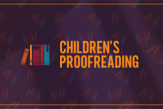 proofread your childrens book
