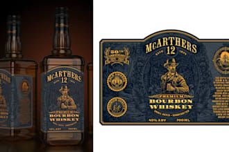create unique wine labels, tequila, whisky, vodka, and beer bottles