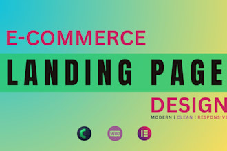 build modern landing page website design and wordpress redesign