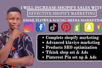 social media marketing manager to boost shopify sales, tiktok shopify marketing