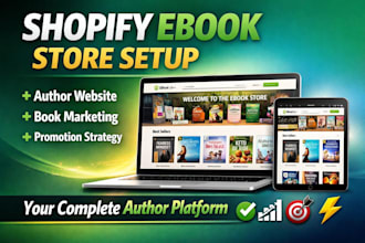 setup shopify ebook store, digital products shopify store, shopify marketing