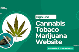 build medicinal weed, hemp, marijuana, cannabis ecommerce wordpress website