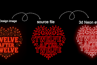 make custom neon logo design