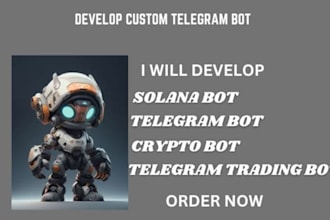 develop telegram bot, crypto trading bot, telegram trading bot, solana memecoin