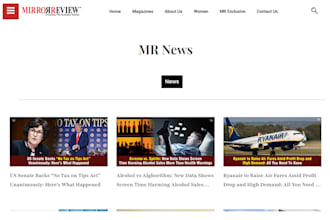 publish an interview or article on mirror review