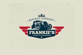 design awesome classic car restoration logo