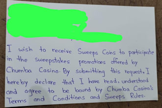 handwrite sweepstakes cards and envelopes