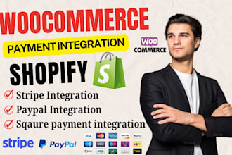 connect stripe or square API payment for shopify or woocommerce, error fixing