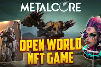 build blockchain open world game, metaverse mmorpg, rpg moba nft survival game