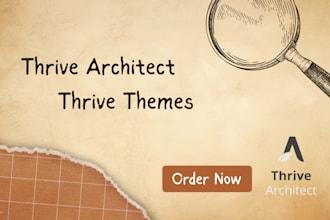design wordpress web by thrive architect and thrive themes