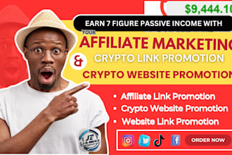 do affiliate website link promotion crypto website marketing referral link sign