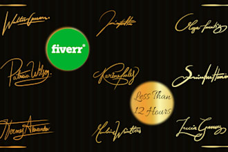 luxury signature, handwritten, scripted, signature logo
