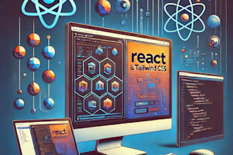 create a web application using react and tailwind CSS