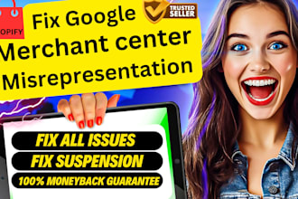 fix google merchant center misrepresentation and approve gmc account