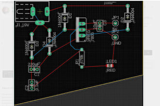 do pcb designs, power factory and matlab simulations