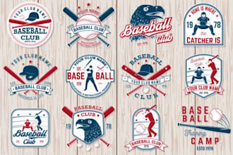 create premium baseball or varsity style logo for your need