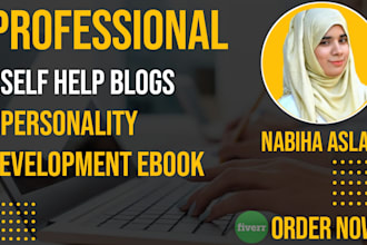 write self help blogs and personality development ebooks