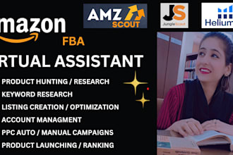 be your amazon fba private label virtual assistant, product research, pl