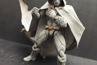 do human figure, anime figure, articulated anime, figurine stl for 3d printing