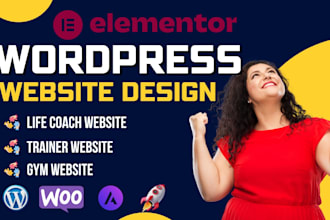 design coaching website for personal fitness trainer consultant yoga gym website
