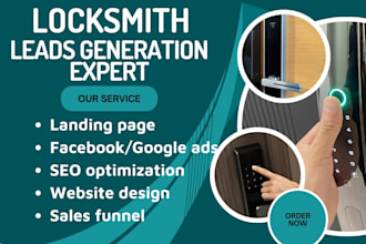 generate locksmith leads home security website door installation leads