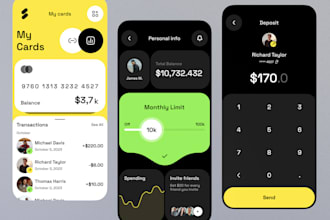 build fintech app, nfc payment app, loan app, investment app like robinhood