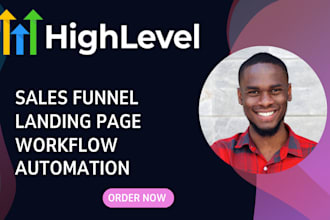 set up highlevel gohighlevel funnel, workflow, automation