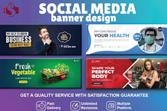 design linkedin banner cover youtube cover social media banner social media kit