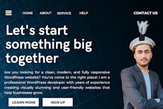 design and develop clean and modern responsive wordpress website development