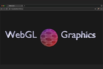create a pure webgl or threejs 3d scene