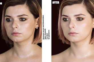 do headshots, portraits photo retouching and photoshop edit