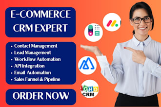 setup ecommerce crm monday copper bigcommerce kylassales metrilo wix act capsule