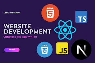 develop frontend app using reactjs nextjs and typescript