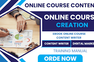 edit online course content ebook writing course curriculum training manual