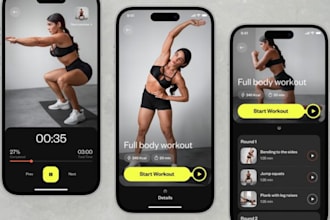 develop fitness app gym app fitness website  and membership app for coach