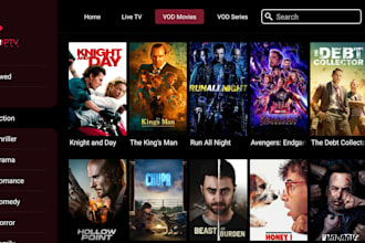 build custom iptv, live TV and video streaming apps for android, ios and smarttv