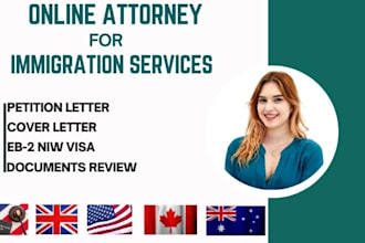 be your online lawyer for US UK canada immigration matters, uscis standard