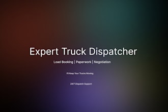 provide reliable semi truck and box truck dispatch services